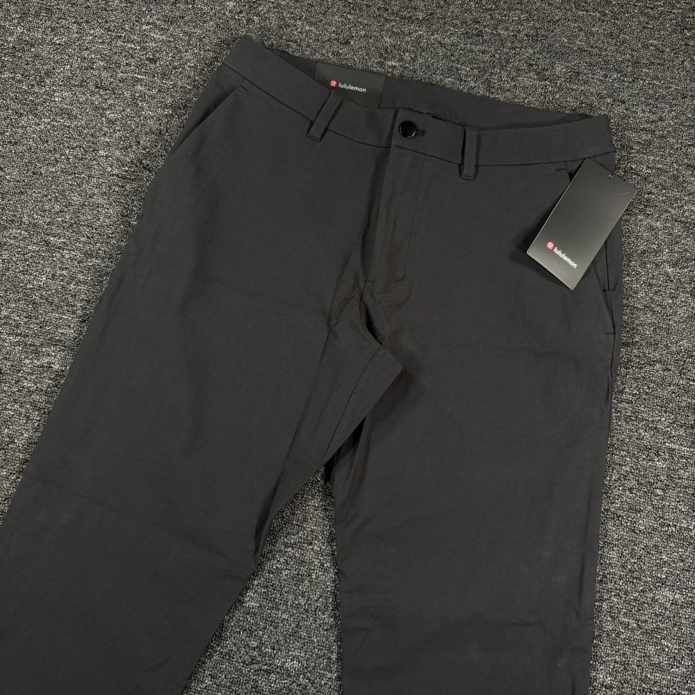 Lululemon ABC Slim Fit Trouser Mens 32 Black VersaTwill 30L Pants LM5B67S